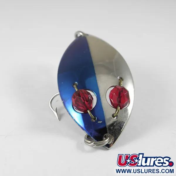 Vintage  Eppinger Red Eye junior, 1/2oz Nickel / Blue / Red Eyes fishing spoon #0854