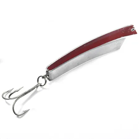 Vintage South Bend Super-Duper 516, 2/3oz Nickel / Red fishing spoon #0864