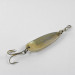 Vintage  Luhr Jensen Krocodile , 1/3oz Gold fishing spoon #0870