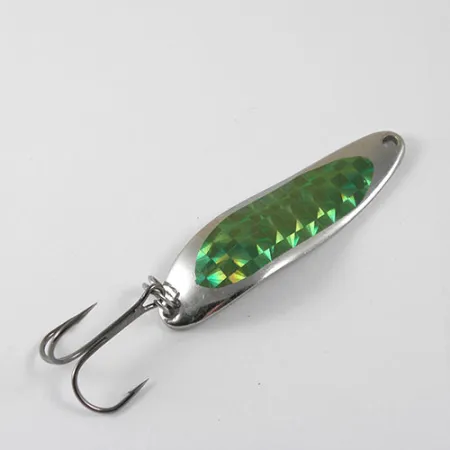 Vintage Eppinger Dardevle Cop-E-Cat 7300, 1/3oz Nickel / Green fishing spoon #0874