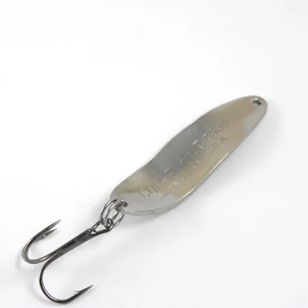 Vintage Eppinger Dardevle Cop-E-Cat 7300, 1/3oz Nickel / Green fishing spoon #0874