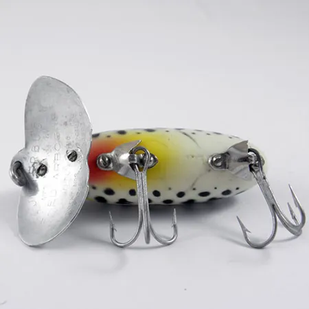 Vintage Fred Arbogast Jitterbug, 1/3oz Tiger fishing lure #0880