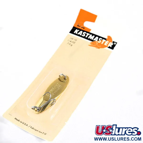  Acme Kastmaster , 1/4oz Gold fishing spoon #0881