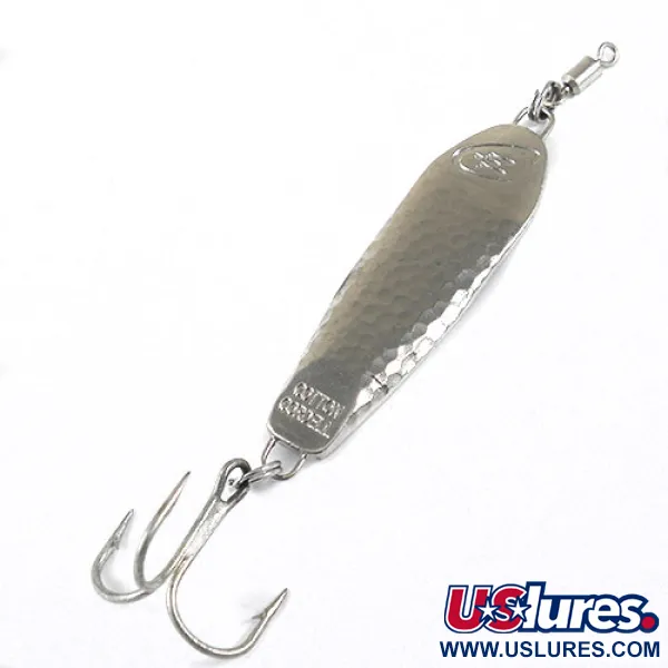 Vintage   Cotton Cordell CC Spoon , 1oz Silver fishing spoon #0889