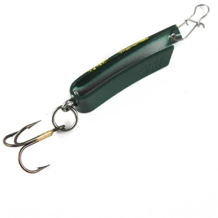 Vintage South Bend Super-Duper 501, 3/32oz Frog (Yellow / Green) fishing spoon #0896