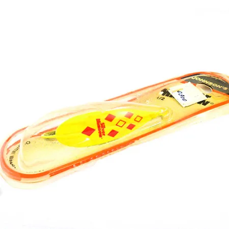 Weedless Johnson Silver Minnow, 1/2oz Five of diamonds (Red / Yellow / Nickel) fishing spoon #0900