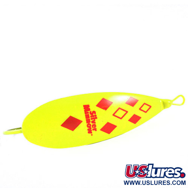   Weedless Johnson Silver Minnow, 1/2oz Five of diamonds (Red / Yellow / Nickel) fishing spoon #0900