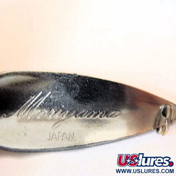 Vintage   Moriyama, 2/5oz Frog (Green / Yellow / Nickel) fishing spoon #0902
