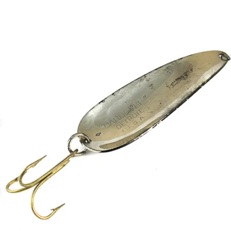 Vintage Eppinger Dardevle, 1oz Black / White / Nickel fishing spoon #0905