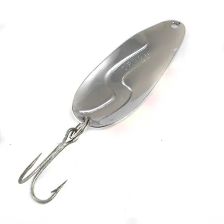 Vintage Kushner Kush Spoon, 1/3oz Yellow / Red / Nickel fishing spoon #0911