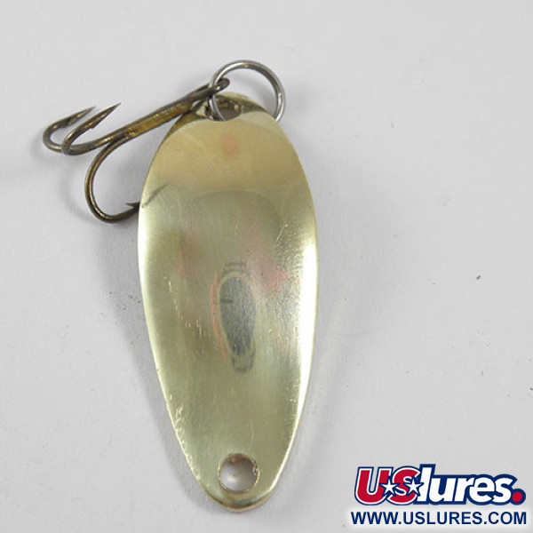 Vintage  Luhr Jensen Little Jewel, 1/4oz Brass fishing spoon #0912