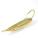 Vintage   Weedless Johnson Silver Minnow, 3/4oz Gold fishing spoon #0915