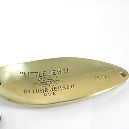 Vintage Luhr Jensen Little Jewel, 3/4oz Brass fishing spoon #0918