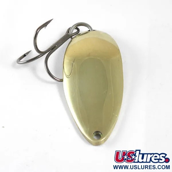 Vintage  Luhr Jensen Little Jewel, 3/4oz Brass fishing spoon #0918