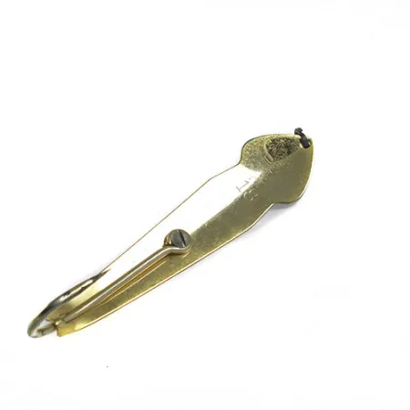 Vintage Luhr Jensen Tony Accetta Pet spoon 18, 1 1/3oz Gold / Blue fishing spoon #0923