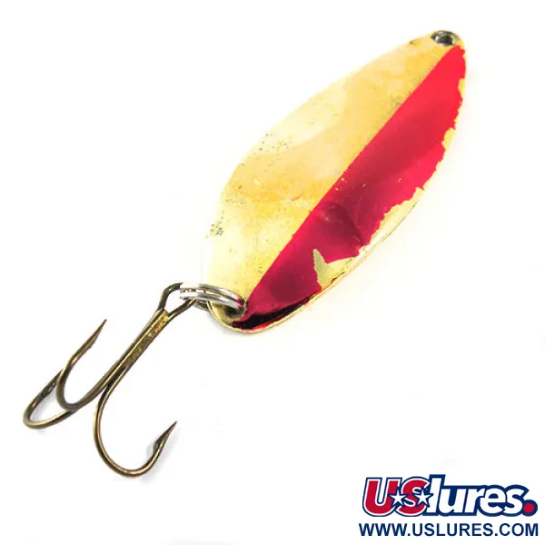 Vintage   Acme Little Cleo, 3/4oz Gold / Red fishing spoon #0297