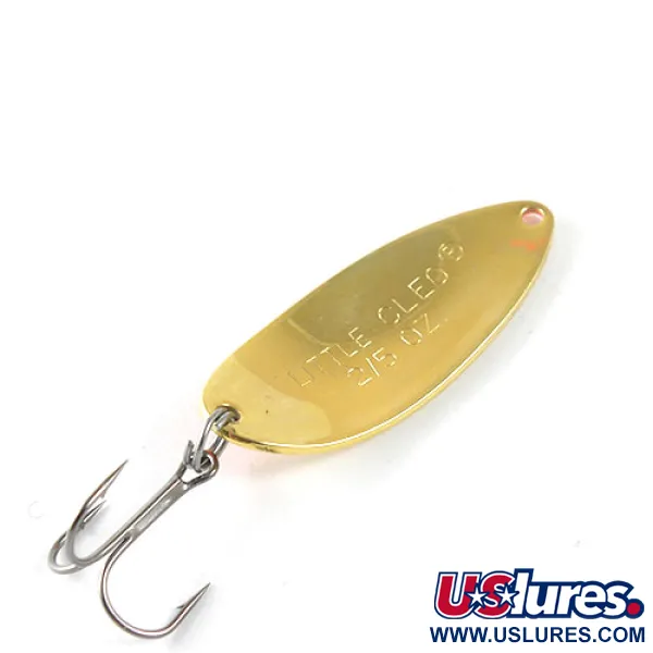 Vintage   Acme Little Cleo, 2/5oz Gold / Orange fishing spoon #0928