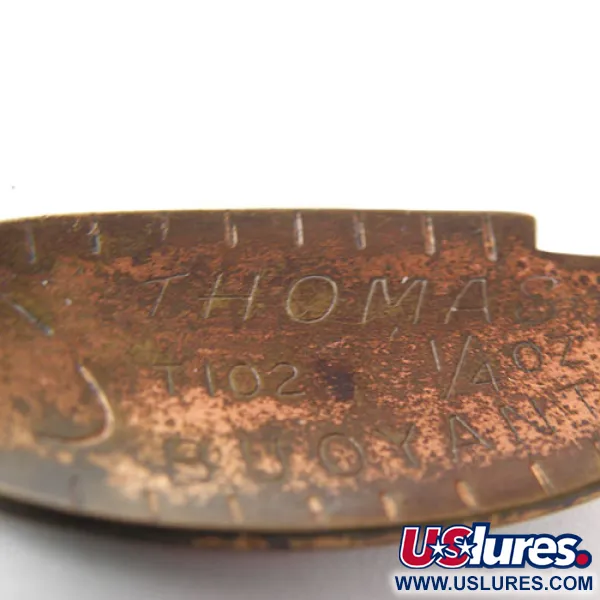 Vintage   Thomas Buoyant, 1/4oz Bronze (Brass) fishing spoon #0935
