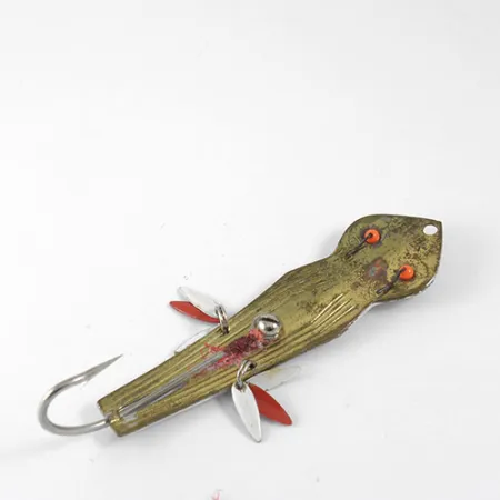 Vintage Herter's Wobbling Jig, 1/2oz Nickel / Brass fishing spoon #0937