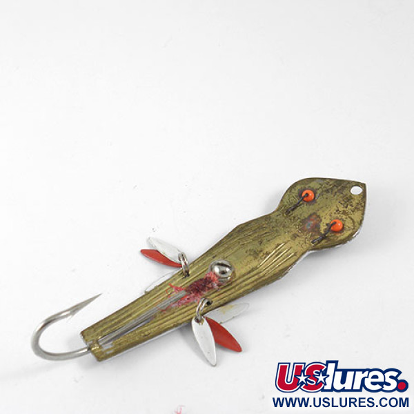 Vintage   Herter's Wobbling Jig, 1/2oz Nickel / Brass fishing spoon #0937