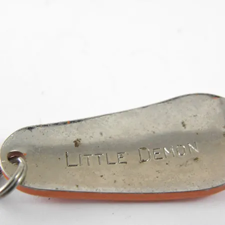 Vintage Sensation Little Demon, 1/4oz White / Red / Nickel fishing spoon #0939