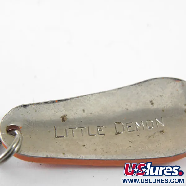 Vintage Sensation Little Demon, 1/4oz White / Red / Nickel fishing spoon #0939