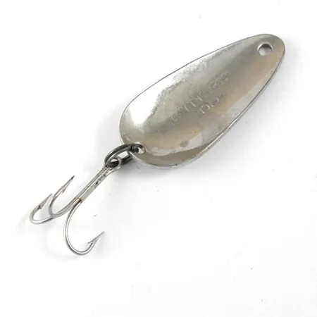 Vintage Len Thompson #00, 1/2oz Nickel fishing spoon #0943