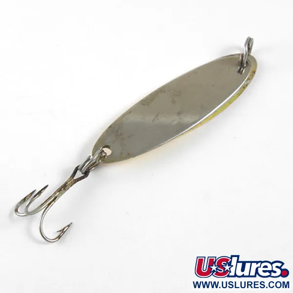 Vintage  Acme Kastmaster 0947, 3/8oz Nickel / Orange fishing spoon #0947