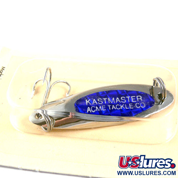  Acme Kastmaster, 1/4oz Nickel / Blue fishing spoon #0954