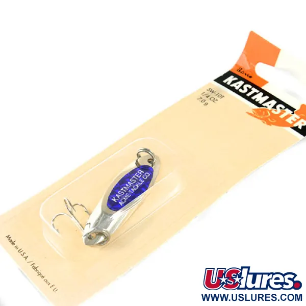 Acme Kastmaster, 1/4oz Nickel / Blue fishing spoon #0954