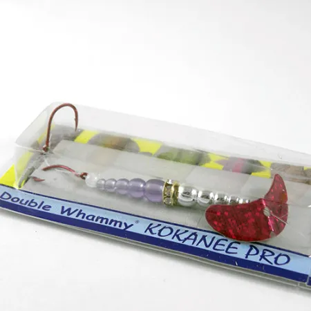 Kokanee tackle Mack's Lure Double Whammy , 1/16oz Red / Nickel / purple fishing #0959