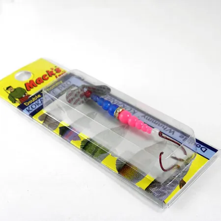 Kokanee tackle Mack's Lure Double Whammy , 1/16oz Light Blue / Pink spinning lure #0960