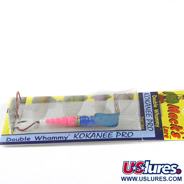 Kokanee tackle Mack's Lure Double Whammy , 1/16oz Light Blue / Pink  spinning lure #0960