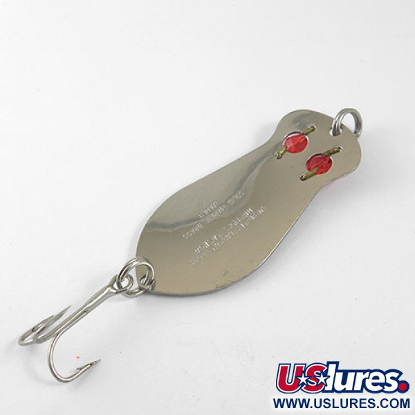 Vintage   Herter's Waseca, 1/2oz Nickel / Red Eyes


 fishing spoon #0967