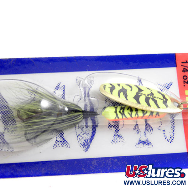  Yakima Bait Worden’s Original Rooster Tail, 1/4oz Tiger spinning lure #0970