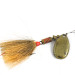 Vintage   Mepps Aglia 3 dressed, 1/4oz Brass spinning lure #0978