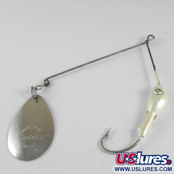 Vintage  Cotton Cordell LIveLiest Cordell's lures, 1/2oz Nickel / White spinning lure #0984
