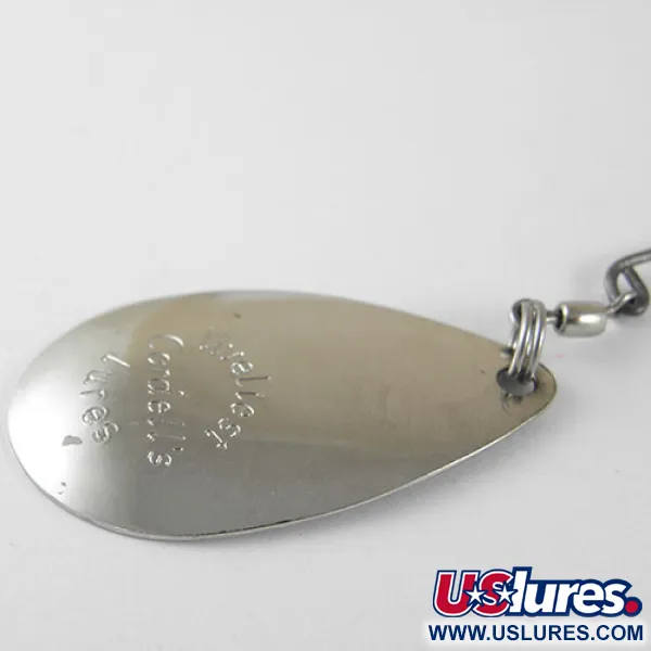 Vintage  Cotton Cordell LIveLiest Cordell's lures, 1/2oz Nickel / White spinning lure #0984