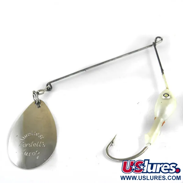 Vintage  Cotton Cordell LIveLiest Cordell's lures, 1/2oz Nickel / White spinning lure #0984