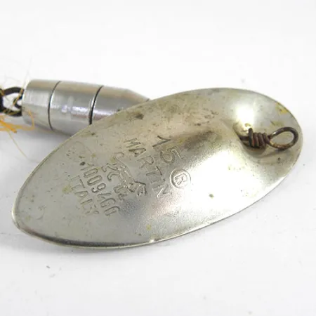 Vintage Panther Martin Zavorra con Mosca 15, 2/5oz Nickel spinning lure #0987
