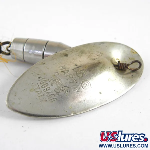 Vintage   Panther Martin Zavorra con Mosca 15, 2/5oz Nickel spinning lure #0987