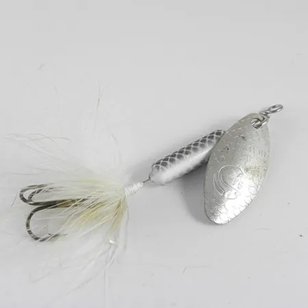 Vintage Yakima Bait Worden’s Original Rooster Tail, 1/4oz Gray spinning lure #0990