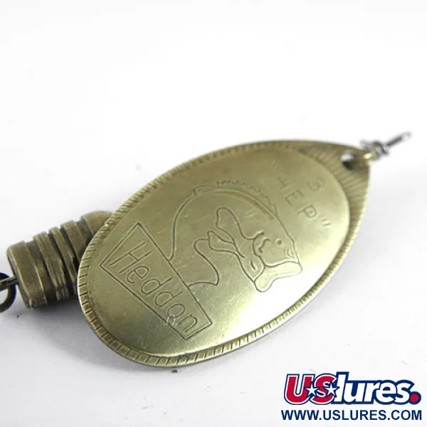 Vintage   Heddon HEP 3, 1/4oz Brass spinning lure #0991