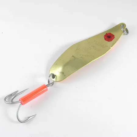 Vintage Mepps syclops 3, 1oz Tiger / Brass fishing spoon #0997