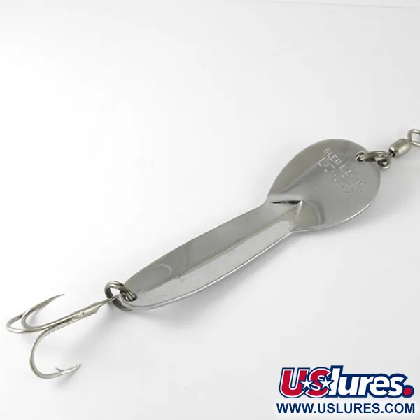 Vintage   Glen Evans Loco 4, 3/4oz Nickel fishing spoon #1000
