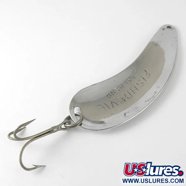 Vintage Fish Devil , 1oz Nickel fishing spoon #1010
