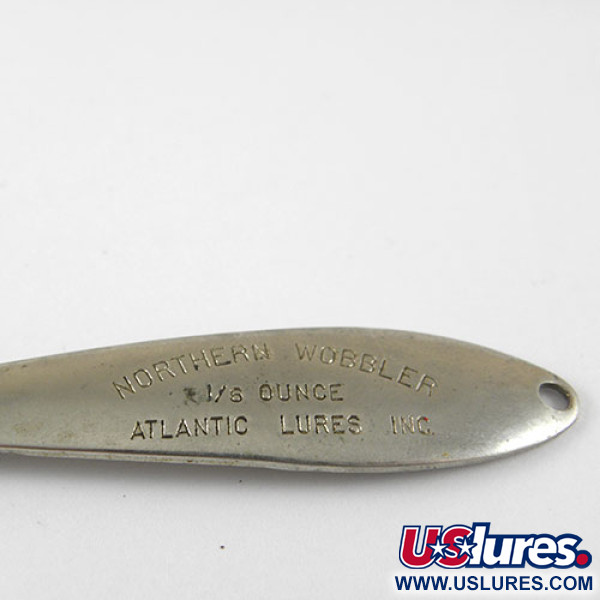 Vintage  Atlantic Lures Northern Wobbler, 3/16oz Nickel fishing spoon #1011