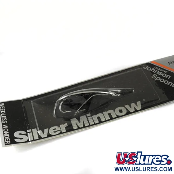   Weedless Johnson Silver Minnow, 3/16oz Nickel fishing spoon #1016