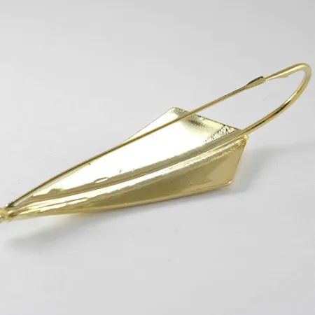 Weedless Rebel ArrowHead, 1/2oz Gold (Gold Plated) fishing spoon #1023