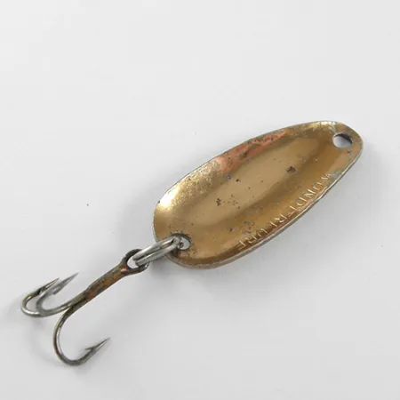 Vintage Acme Wonderlure, 3/16oz Hammered Copper fishing spoon #1035